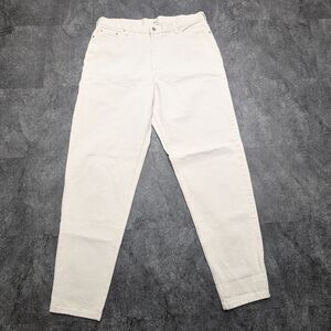 80s Vintage J. Crew cream straight tapered leg jeans Big and Tall 40x36